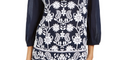 Style and Co Cotton Peasant Blouse, Size XS by Vanessa Jane