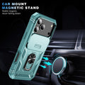 Heavy Duty Shockproof Case with Slide Camera Cover for iPhone 17 Pro Max Black by Merch Section