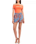 Bcbgmaxazria Printed Shorts – Palace Blue Combo, Size Small by Vanessa Jane