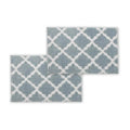 Bibb Home 1-2 Pack Trellis Micro Shag Bath Rugs 20"x 32" by DailySale