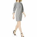 Jessica Howard Womens Plaid Three-Quarter Sleeves Casual Dress, Size 12 by Vanessa Jane