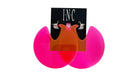 Inc Silver-Tone and Pink Circle Hoop Earrings by Vanessa Jane