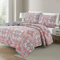 3-Piece Set: Bibb Home Printed Reversible Quilt Set by DailySale
