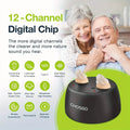 Rechargeable Hearing Aids – Invisible In-Ear, Noise Reduction, Volume Control by DailySale