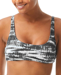 Vince Camuto Striped Side-Lace Bikini Top by Vanessa Jane