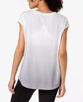 Ideology Womens Yoga Fitness T-Shirt, Smooth Grey, Size XL by Vanessa Jane