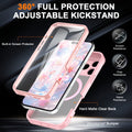 Clear Magnetic Ring Stand Case with Screen Protector for iPhone 17 Pro Max Air 16 15 14 13 by Merch Section