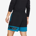 Nike Mens Clash Black Lined Stretch Logo Graphic Classic Fit Wicking Shorts by Vanessa Jane