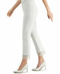 Alfani Lace-Hem Ankle Pants by Vanessa Jane