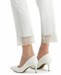 Alfani Lace-Hem Ankle Pants by Vanessa Jane