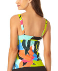 Anne Cole Womens Printed Underwire Twist-Front Tankini Top by Vanessa Jane