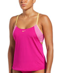 Nike Micro-Stripe Layered Tankini Top by Vanessa Jane