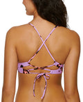 Hula Honey Juniors True Spots Lace-Up Midkini Push-Up Bikini Top by Vanessa Jane