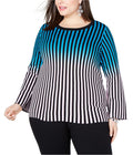 I-N-C Pink Plus Pullover Ombre Striped ,Size 3X by Vanessa Jane