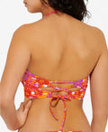 Hula Honey Juniors’ Bold Bouquet Printed Cutout Bikini Top by Vanessa Jane