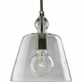 Progress Lighting P5184-104 Stem Hung Glass Bell Pendant Light, 8” by Vanessa Jane