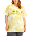 Love Tribe Plus Trendy Tie-Dyed Cotton Graphic Print T-Shirt by Vanessa Jane