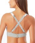 Anne Cole Palm Breeze Cross-Back Bikini Top, Size Small by Vanessa Jane