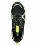 Kingside Mens Geoffrey Dad Sneaker Black Grey Neon, Size 12M by Vanessa Jane