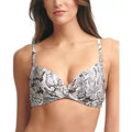 Calvin Klein Women’s Snake Print Twist Front Underwire Bikini Top by Vanessa Jane