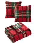 Birch Trails Holiday Prints 3 Pack Decorative Pillows and Throw, 50 x 60 by Vanessa Jane