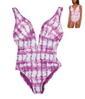 Bar III Summer Plunge Deep V-Neckline One Piece Bathing Suit by Vanessa Jane