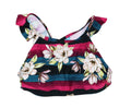 Hula Honey High Neck Floral Print Sweet Bloom Juniors Bikini Top by Vanessa Jane
