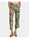 Free People Women's Green Camouflage Jeans by Vanessa Jane