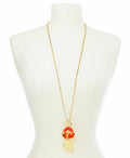 Alfani Tortoise-Look Geometric, 36in Pendant Necklace by Vanessa Jane