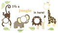 WallPops Jungle and Friends Photo Frame Kit by Vanessa Jane