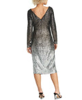 Rachel Roy Long Sleeve Ombre Sequin Dress, Size Medium by Vanessa Jane