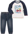 Kids Headquarters Boys Printed Shirt and Joggers by Vanessa Jane