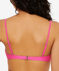 Hula Honey Juniors Solid Zipper Bralette Bikini Swim Top by Vanessa Jane