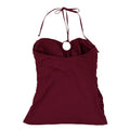 Michael Kors Logo Ring Halter Tankini Swim Top by Vanessa Jane