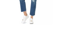 Numero Sexy Ripped High Rise Frayed-Hem Denim Jeans, Size 27 by Vanessa Jane