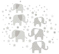 WallPops Elephants - a Ton of Love Wall Art Kit 78 Pieces by Vanessa Jane