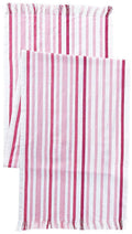 Saro LifeStyle Striped Design Fringed Runner, Sorbet, 16x72 by Vanessa Jane