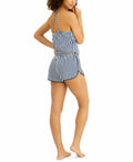 Inc Striped Cami and Shorts Pajama Set, XXL/Navy Sea by Vanessa Jane