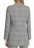 Calvin Klein Womens One Button Jacket, Black/Multi, Size 10 by Vanessa Jane