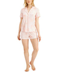 Inc Up All Night Heavenly Soft Womens Knit Notch Collar 2pc Pajama Set by Vanessa Jane