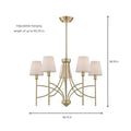 World Imports Millau Collection 5-Light Satin Gold Chandelier by Vanessa Jane