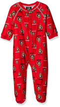 NHL Ottawa Senators Infant Boys Sleepwear Print Zip Up Coveralls, 18 Months by Vanessa Jane