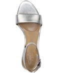Naturalizer Women's Ankle Strap Sandals, Soft Silver Leather by Vanessa Jane