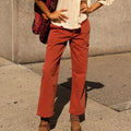 Free People Relaxed Boyfriend Chino Pants by Free People, Rust Worthy, 24 by Vanessa Jane