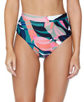 Raisins Juniors’ Printed High-Waist Bikini Bottoms Women’s Swimsuit by Vanessa Jane