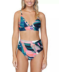 Raisins Juniors’ Printed High-Waist Bikini Bottoms Women’s Swimsuit by Vanessa Jane