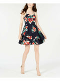 Sequin Hearts Juniors Floral Double-Ruffle Dress, Size 7 by Vanessa Jane