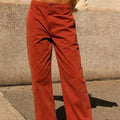 Free People Relaxed Boyfriend Chino Pants by Free People, Rust Worthy, 24 by Vanessa Jane