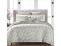 Hudson Park Collection Facets Duvet Cover Set, King, Light Gray by Vanessa Jane