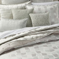 Hudson Park Collection Facets Duvet Cover Set, King, Light Gray by Vanessa Jane